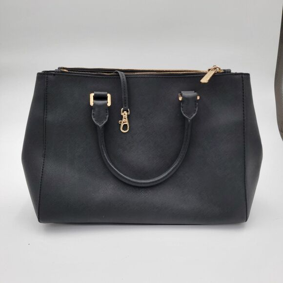 Michael Kors Sutton Selma Saffiano Leather Black Hand Bag 30S4GTVS6L - Picture 3 of 15